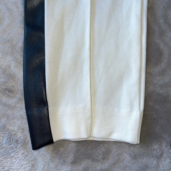 Dressy white pants with black stripe on the side - Picture 2 of 6